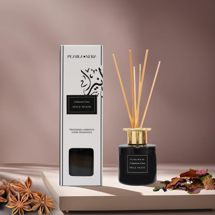 Spice Wood Reed Diffuser by Pearla Nera - 100ml Home Scent