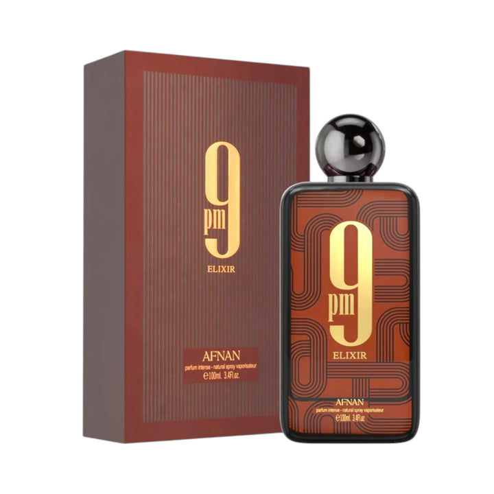 9PM Elixir 100ml Extrait de Parfum by Afnan – Spicy Amber Vanilla