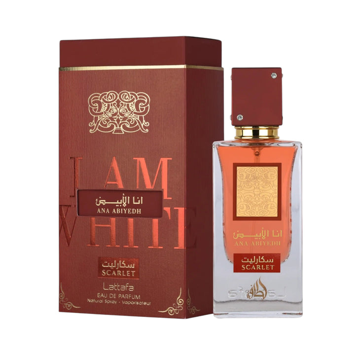 Ana Abiyedh Scarlet 60ml EDP by Lattafa – Cherry Rose Vanilla Perfume