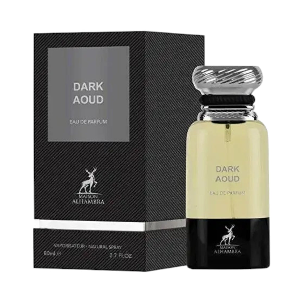 Dark Aoud 80ml EDP by Maison Alhambra – Bold Oud and Wood Fragrance