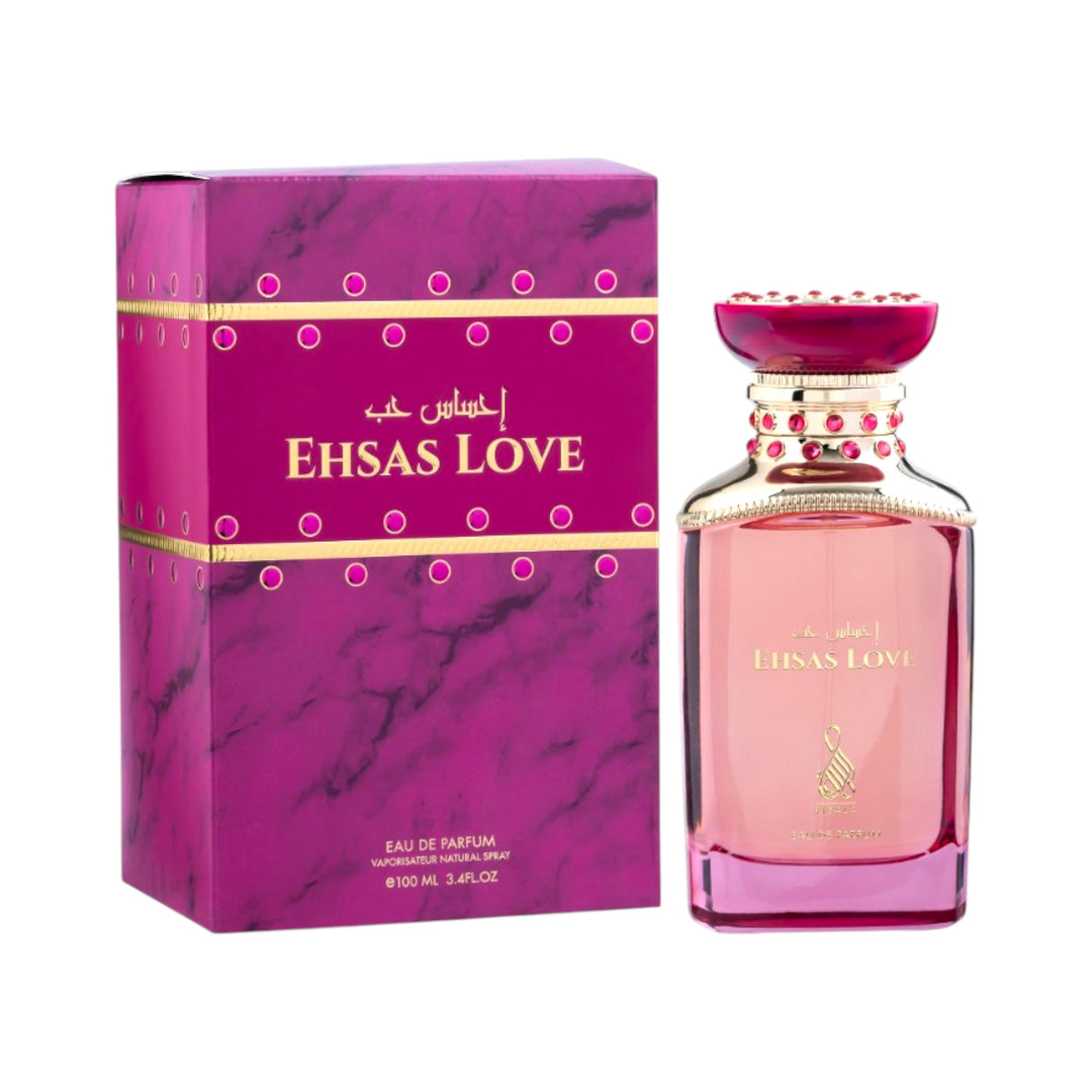 Ehsas Love 100ml EDP – Sweet Vanilla and Rose Perfume by Risala
