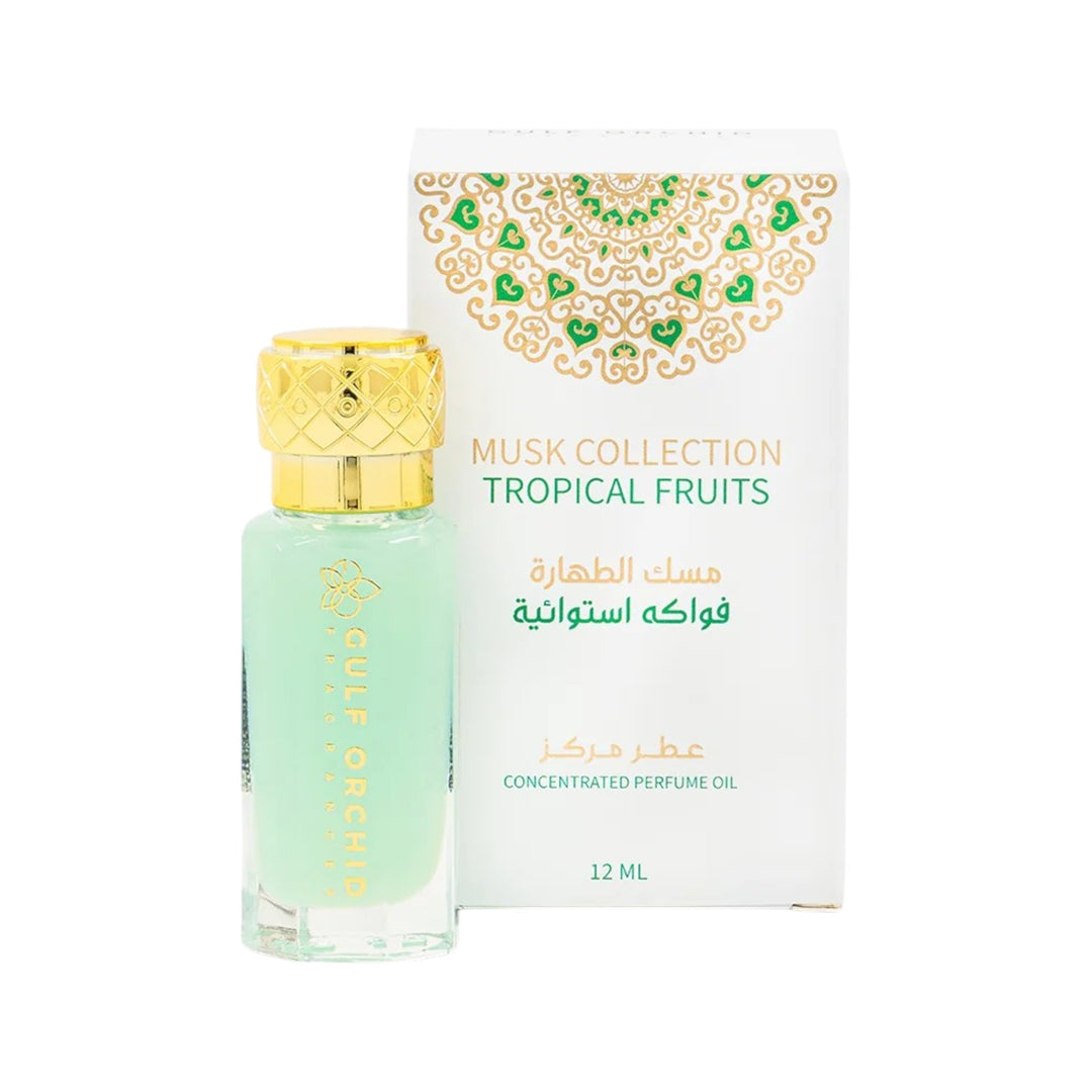 Musk Tahara Tropical Fruits Perfume Oil 12ml by Gulf Orchid – Exotic Musky Floral Fragrance