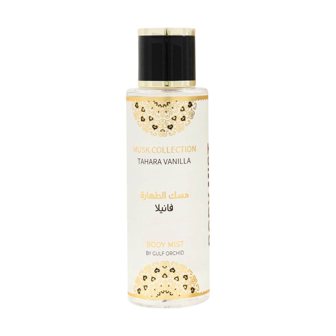 Musk Tahara Vanilla Body Mist 250ml by Gulf Orchid – Elegant Packaging