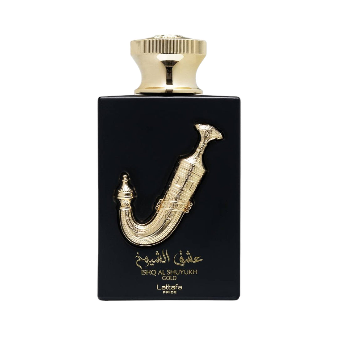 Ishq Al Shuyukh Gold 100ml EDP by Lattafa Pride – Sweet Leathery Perfume
