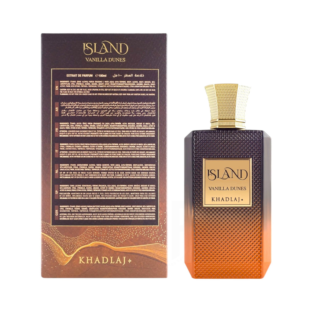 Island Vanilla Dunes 100ml Extrait De Parfum by Khadlaj – Warm Sweet Perfume