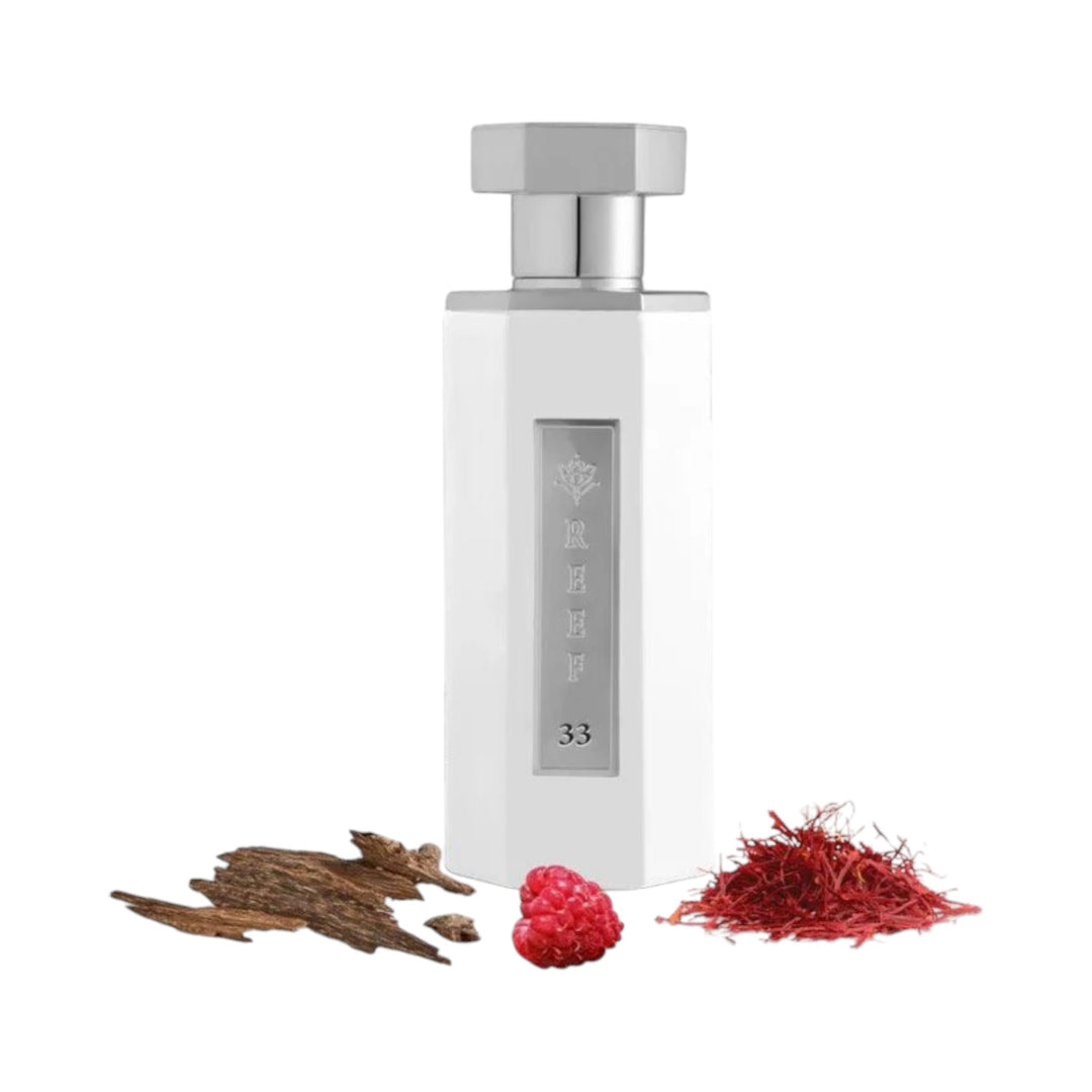 REEF 33 White 100ml EDP by Reef – Fruity Saffron Oud Perfume