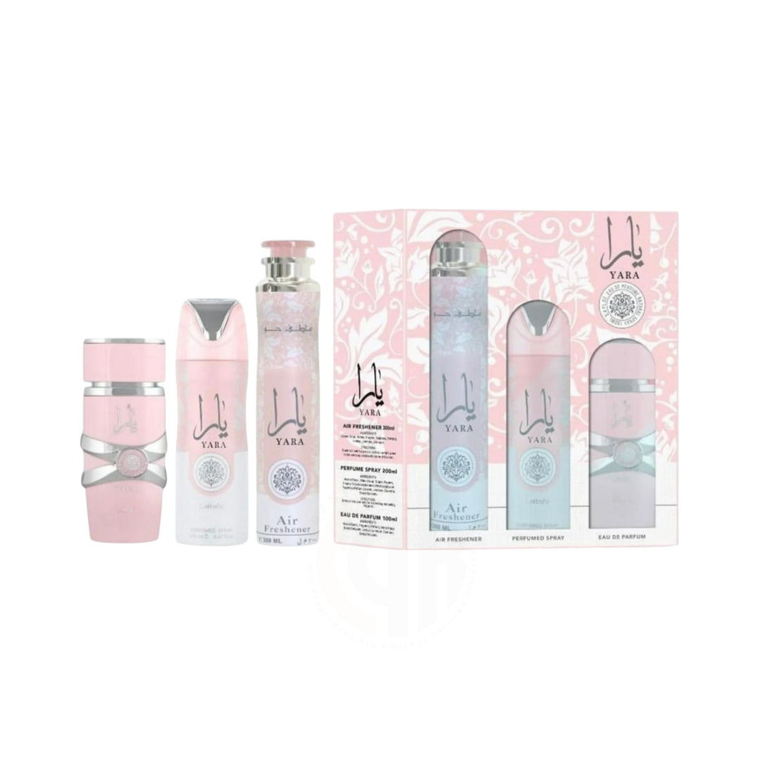 Yara 3pcs Gift Set by Lattafa – Tropical Sweet Fragrance Collection