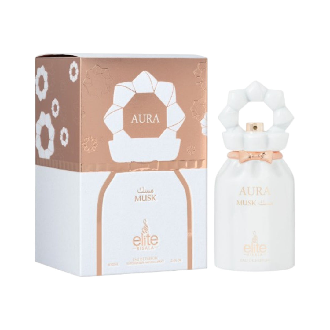 Aura Musk 100ml EDP – White Musk and Amber Perfume by Risala Elite