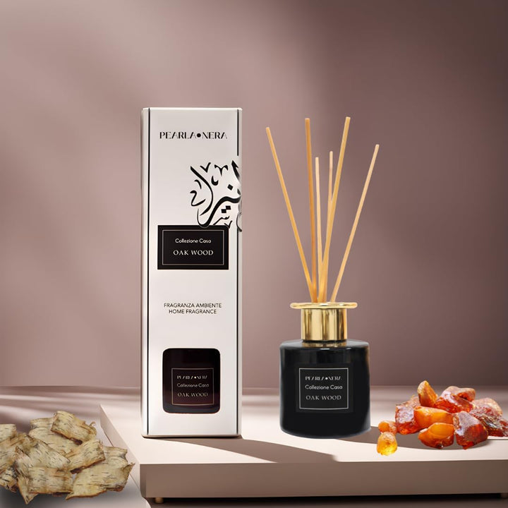 Oak Wood Reed Diffuser by Pearla Nera - 100ml Home Scent