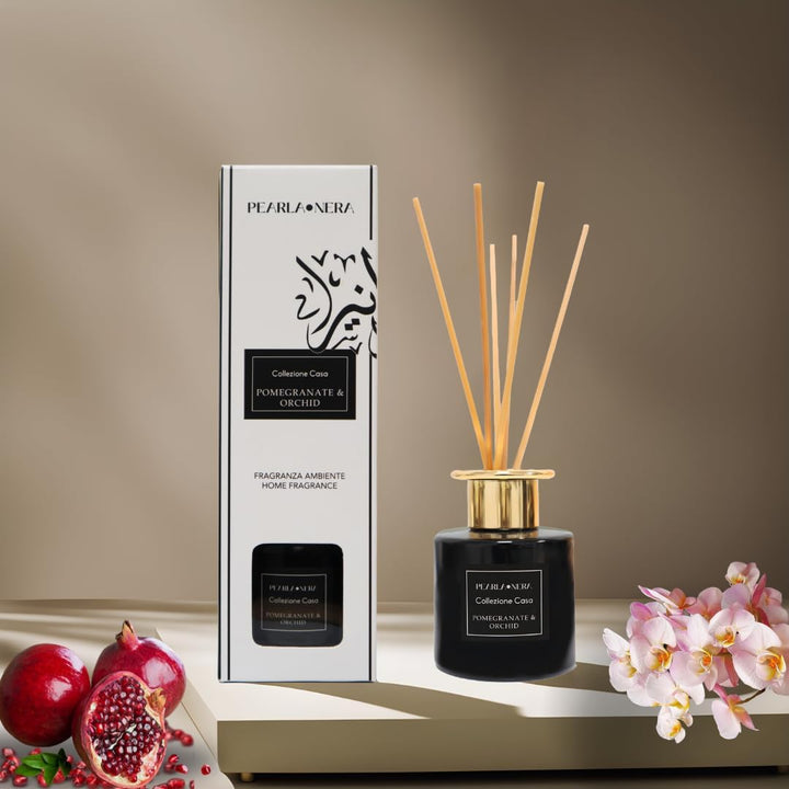 Pomegranate & Orchid Reed Diffuser 100ml by Pearla Nera