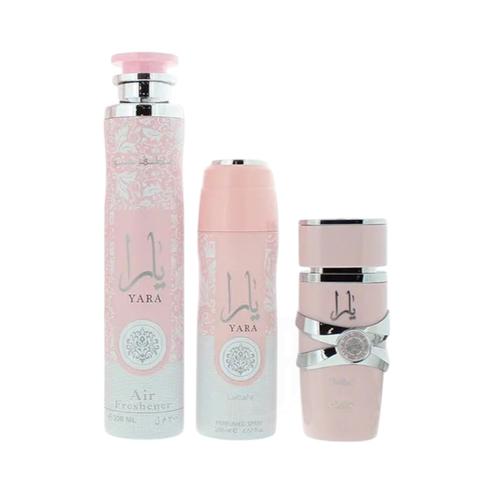 Yara 3pcs Gift Set by Lattafa – Tropical Sweet Fragrance Collection