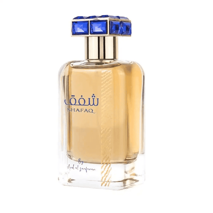 Image of Shafaq Eau De Parfum, the elegant fragrance combining floral and oriental elements with a hint of vanilla, for both men and women.