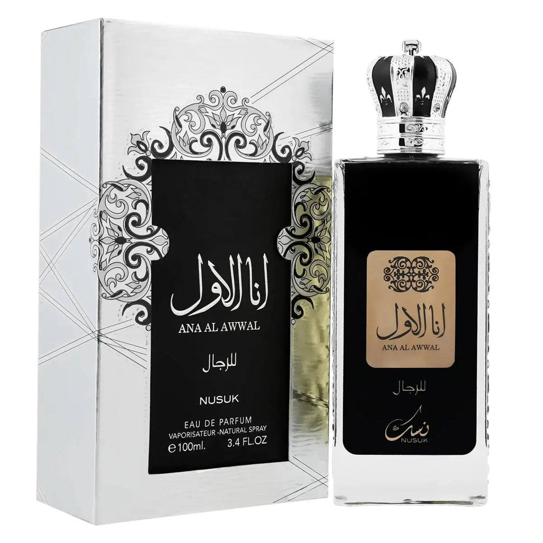 Ana Al Awwal Silver For Men Eau De Parfum 100ml by Nusuk