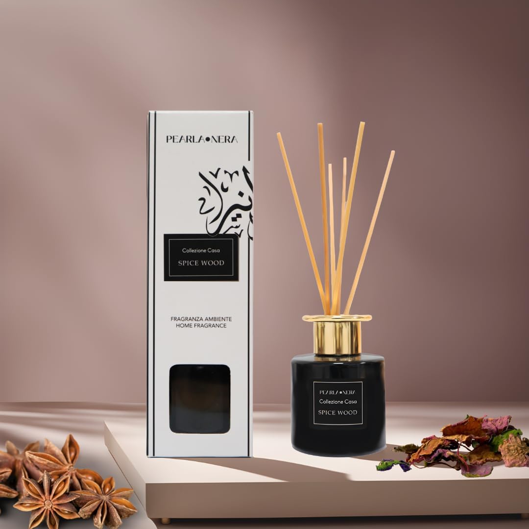 Spice Wood Reed Diffuser by Pearla Nera - 100ml Home Scent - Freshitystore