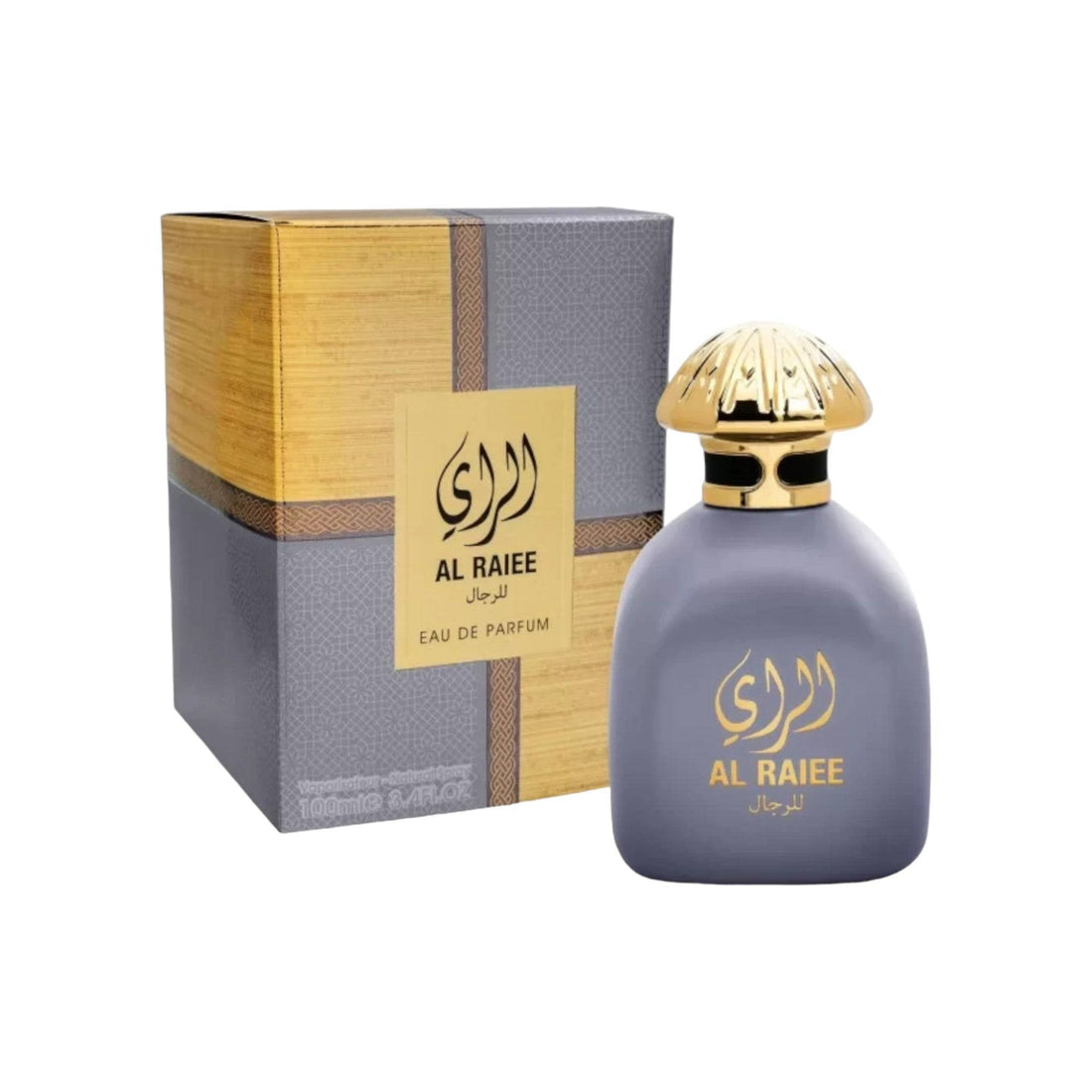 Al Raiee Lil Rijal 100ml Eau De Parfum bottle, showcasing its sleek design and premium packaging.
