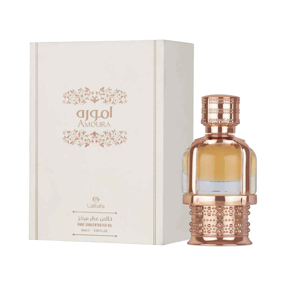 Amoura Pure 20ml Concentrated Oil by Lattafa – Almond Vanilla Perfume