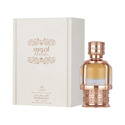 Amoura Pure 20ml Concentrated Oil by Lattafa – Almond Vanilla Perfume