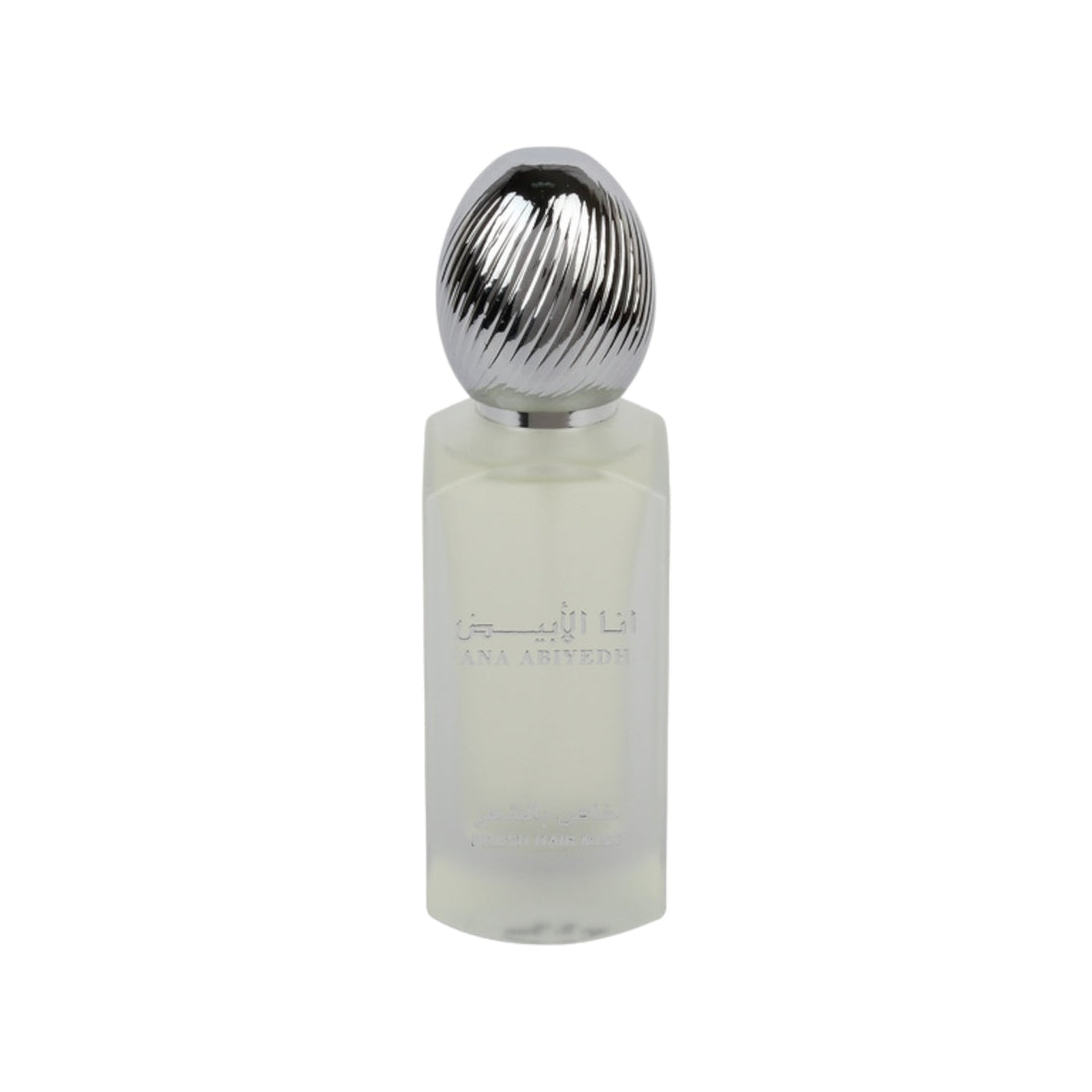 Ana Abiyedh Fresh Hair Mist 50ml by Lattafa showcasing notes of white musk and Cypriol.