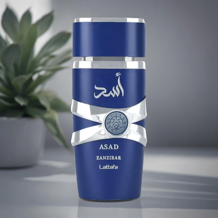 Asad Zanzibar 100ml Eau De Parfum bottle by Lattafa