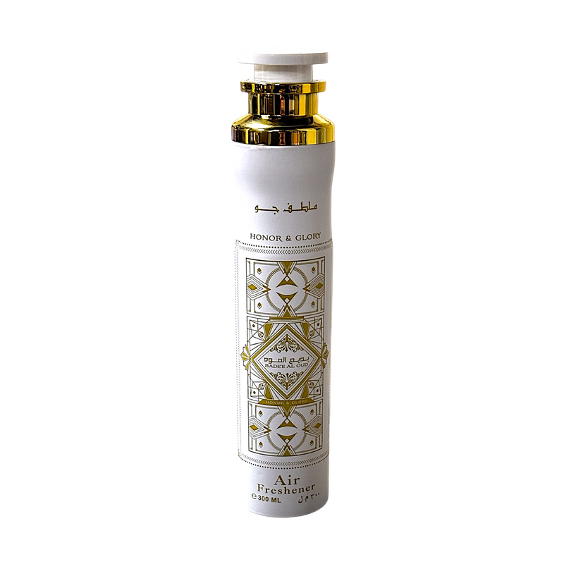 Bade’e Al Oud Honor & Glory Air Freshener 300ml by Lattafa – Elegant and Inviting Scent