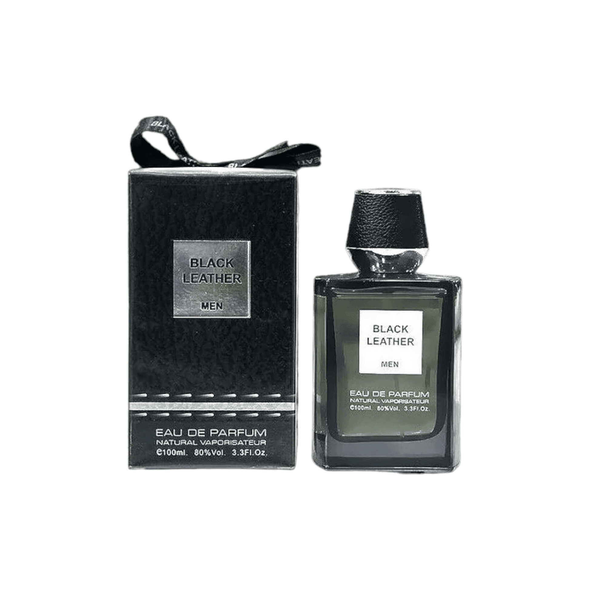 Illustration of Black Leather Perfume's fragrance composition - blackcurrant, Italian bergamot, Calville Blanc apples, pineapple, bergamot, birch, peppery rose, jasmine, patchouli, oakmoss, reflecting its luxurious and sophisticated scent profile.