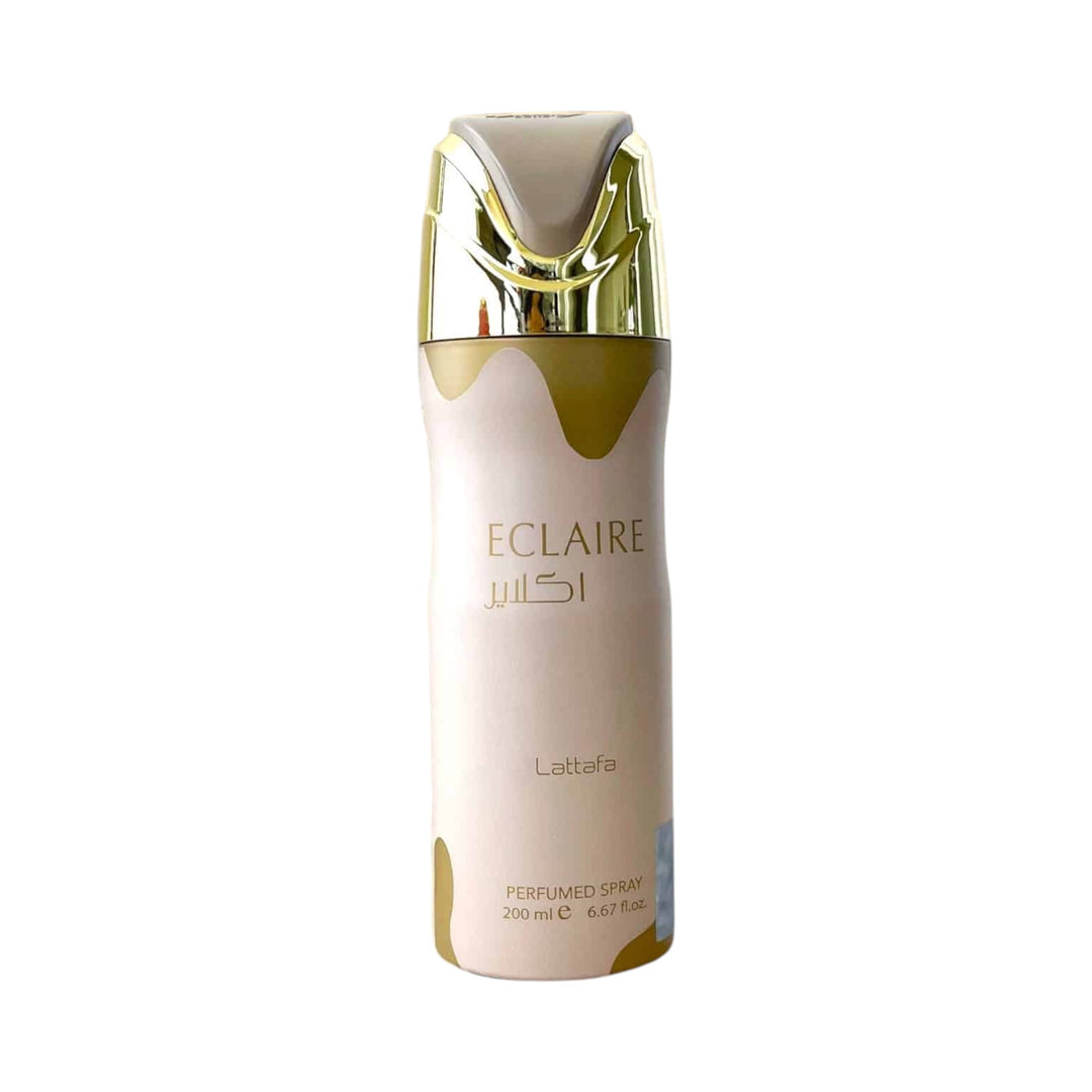 Eclaire Deodorant 200ml by Lattafa – Vanilla Caramel Body Spray