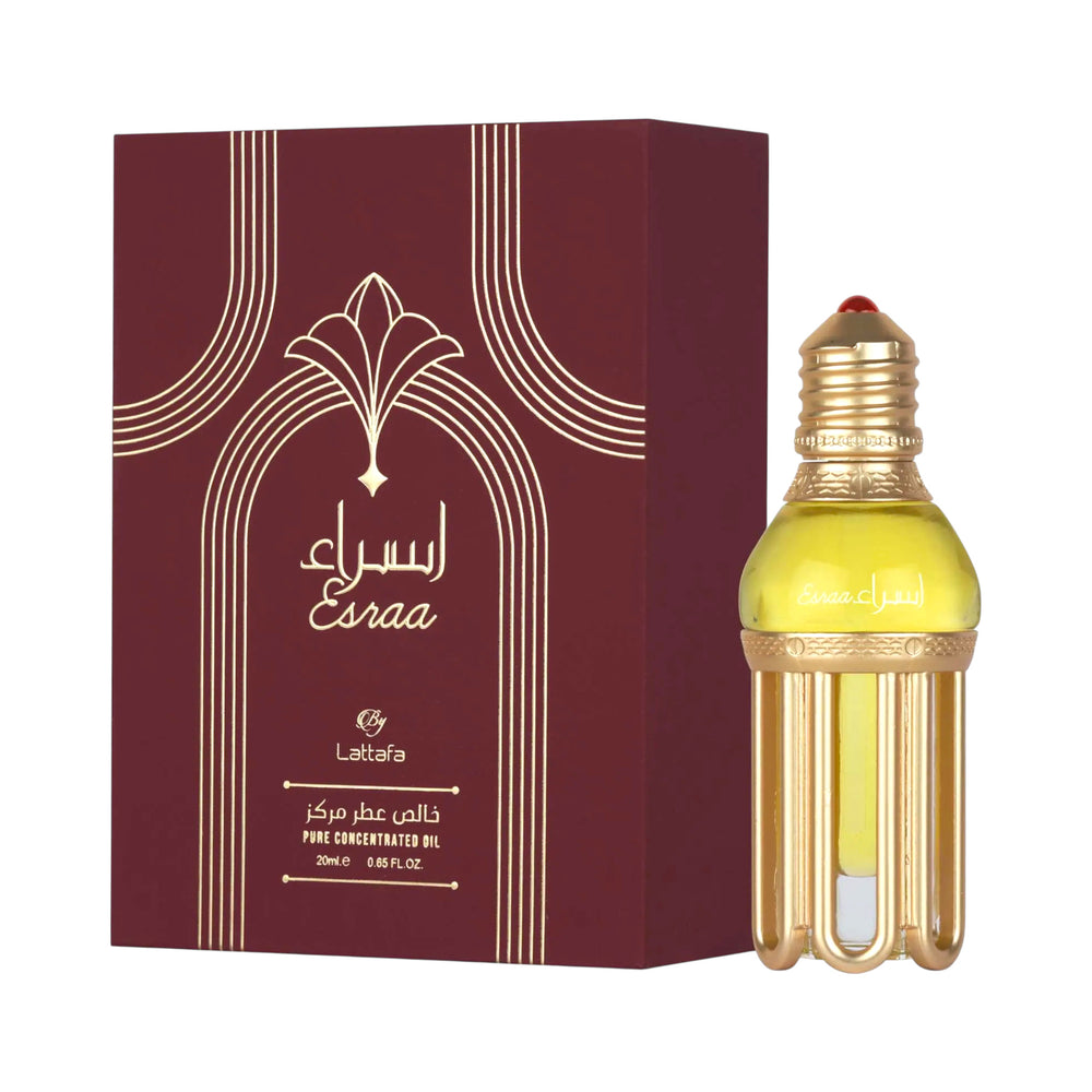Esraa Pure 20ml Concentrated Oil by Lattafa – Fruity Floral Perfume Oil
