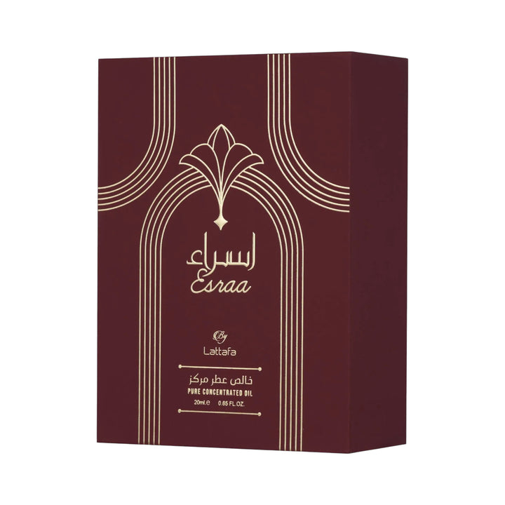 Esraa Pure 20ml Concentrated Oil by Lattafa – Fruity Floral Perfume Oil