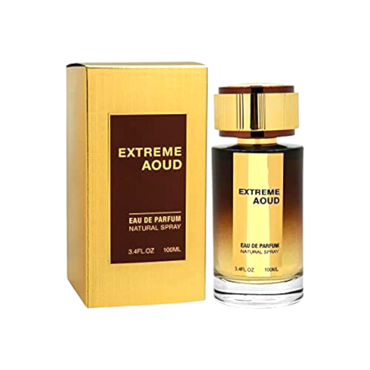 Extreme Aoud Eau De Parfum 100ml By Fragrance World bottle design