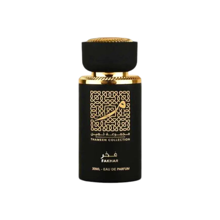 Fakhar Thameen Collection 30ml EDP by Lattafa - Sensual Oud & Amber