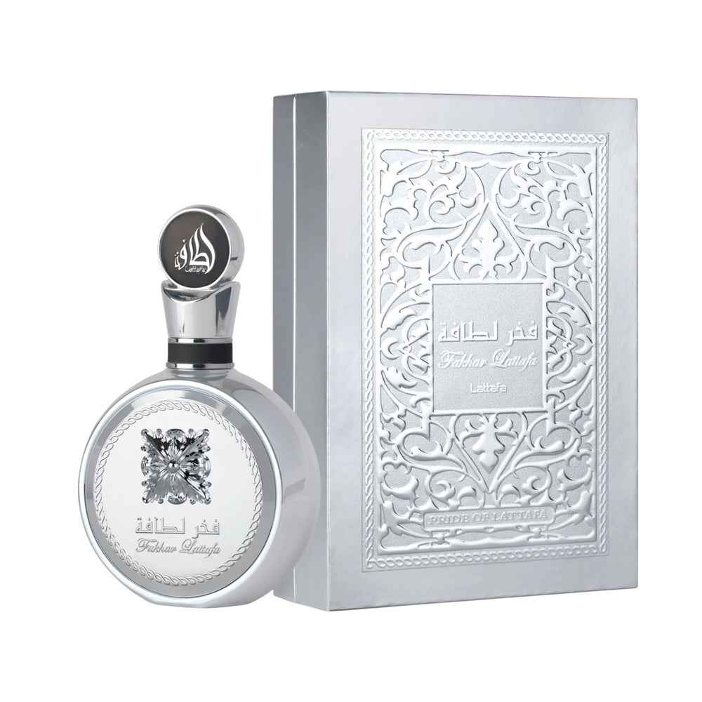 Fakhar Lattafa Platin 100ml EDP – Spicy Woody Men’s Perfume by Lattafa