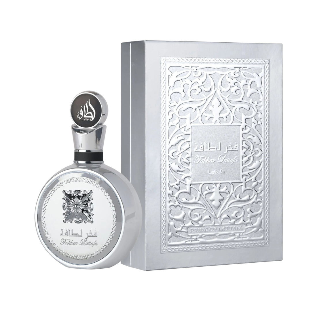 Fakhar Lattafa Platin 100ml EDP – Spicy Woody Men’s Perfume by Lattafa