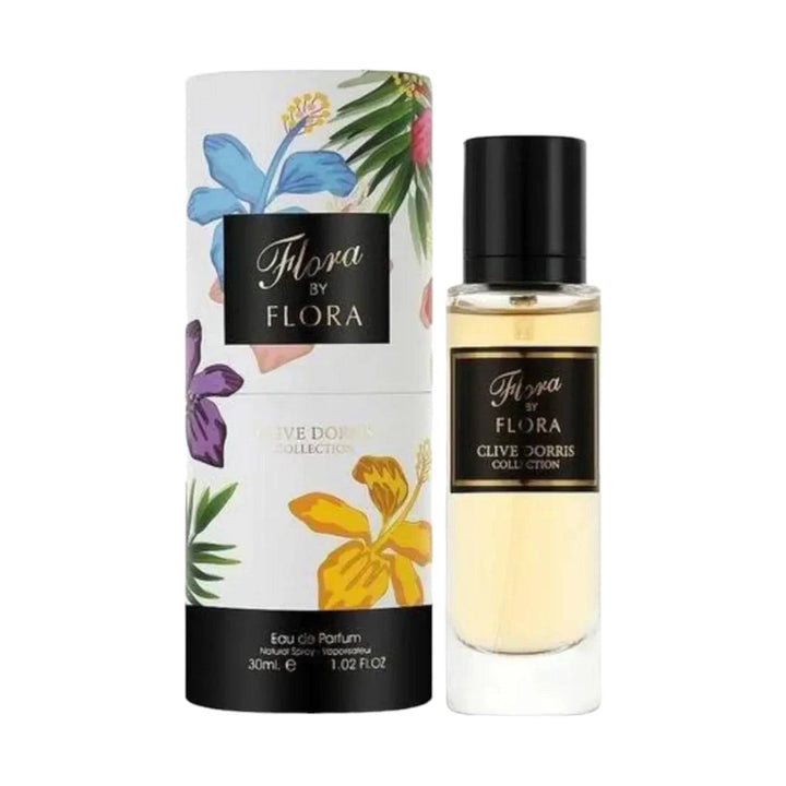 Chic bottle of Flora By Flora perfume showcasing its vibrant and floral scent profile, perfect for modern women.