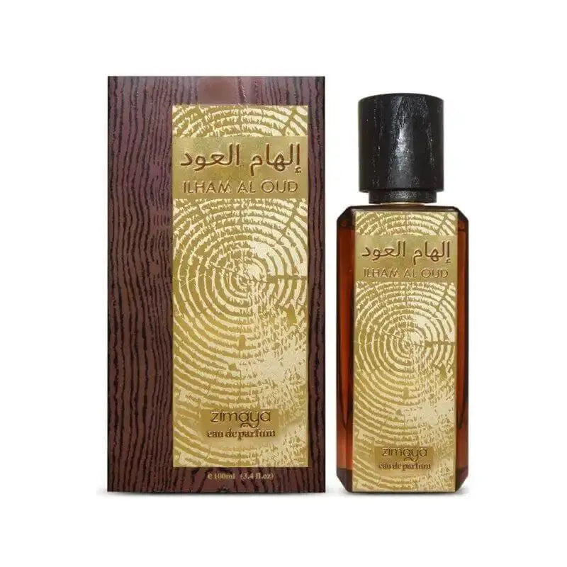Stunning Bottle of Zimaya Ilham Al Oud Perfume by Afnan in Beautifully Designed Box
