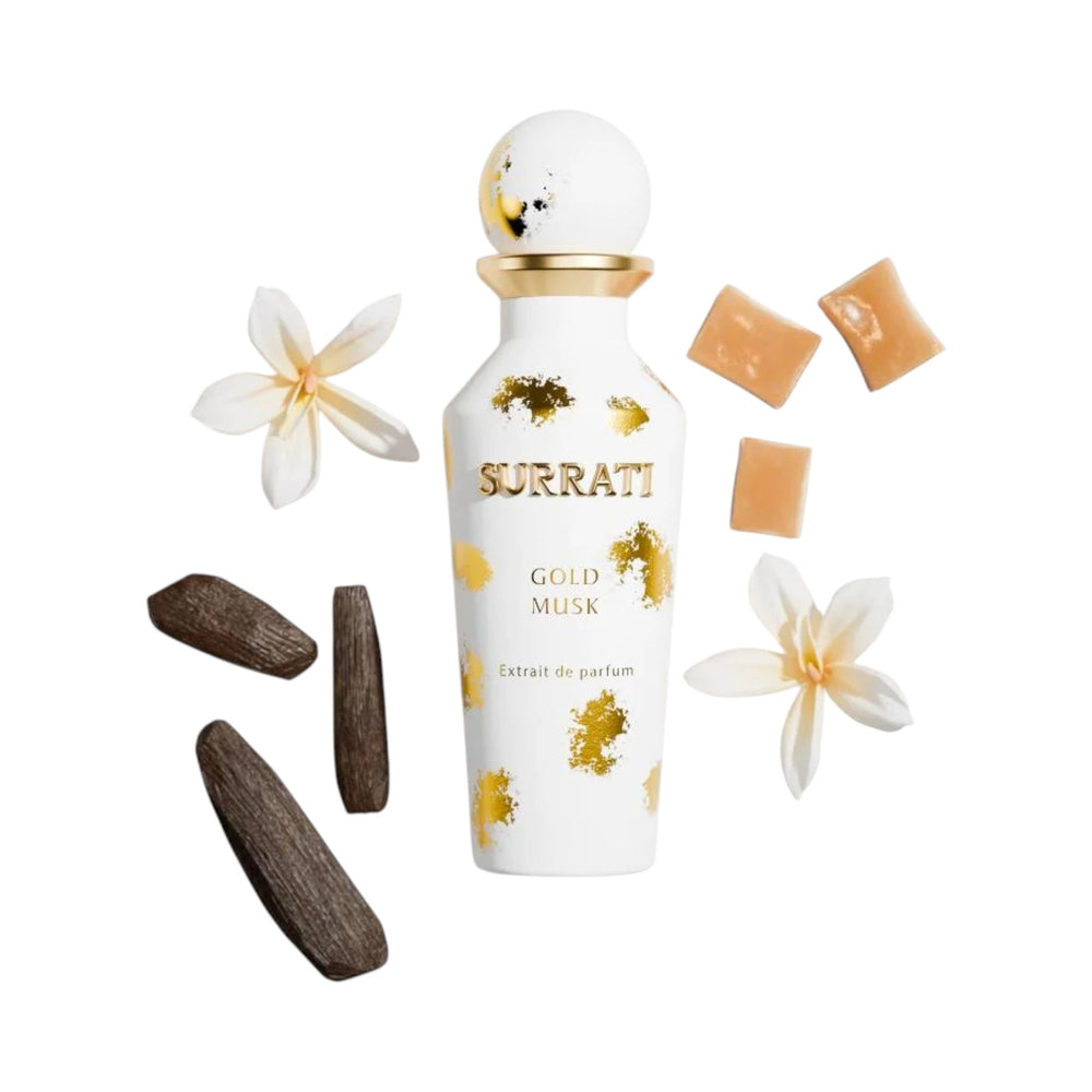 Gold Musk 150ml Extrait De Parfum by Surrati – Sweet Woody Musk Perfume