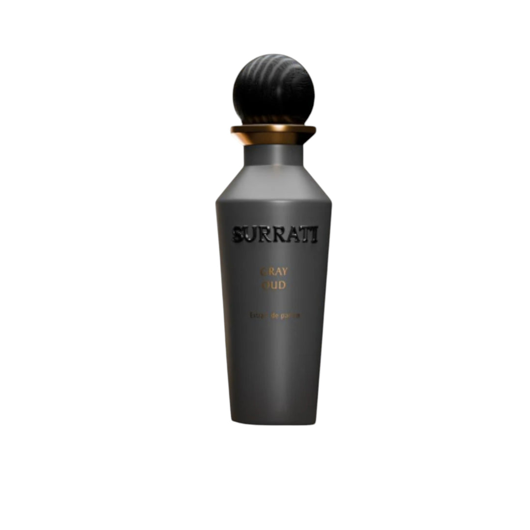 Gray Oud 150 ml Extrait De Parfum by Surrati – Smoky Leather Oud Fragrance