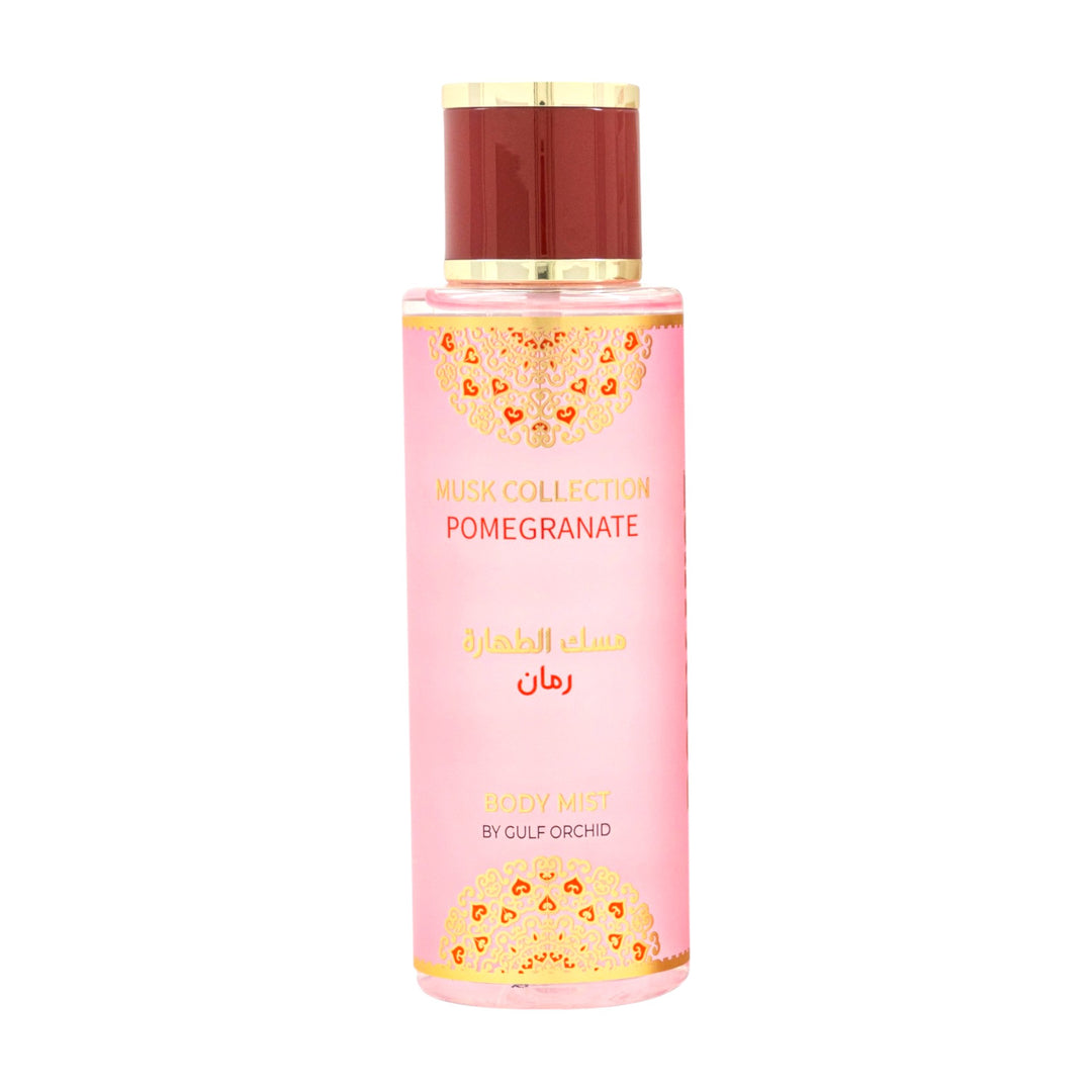 Musk Tahara Pomegranate Body Mist 250ml by Gulf Orchid – Luxurious Packaging