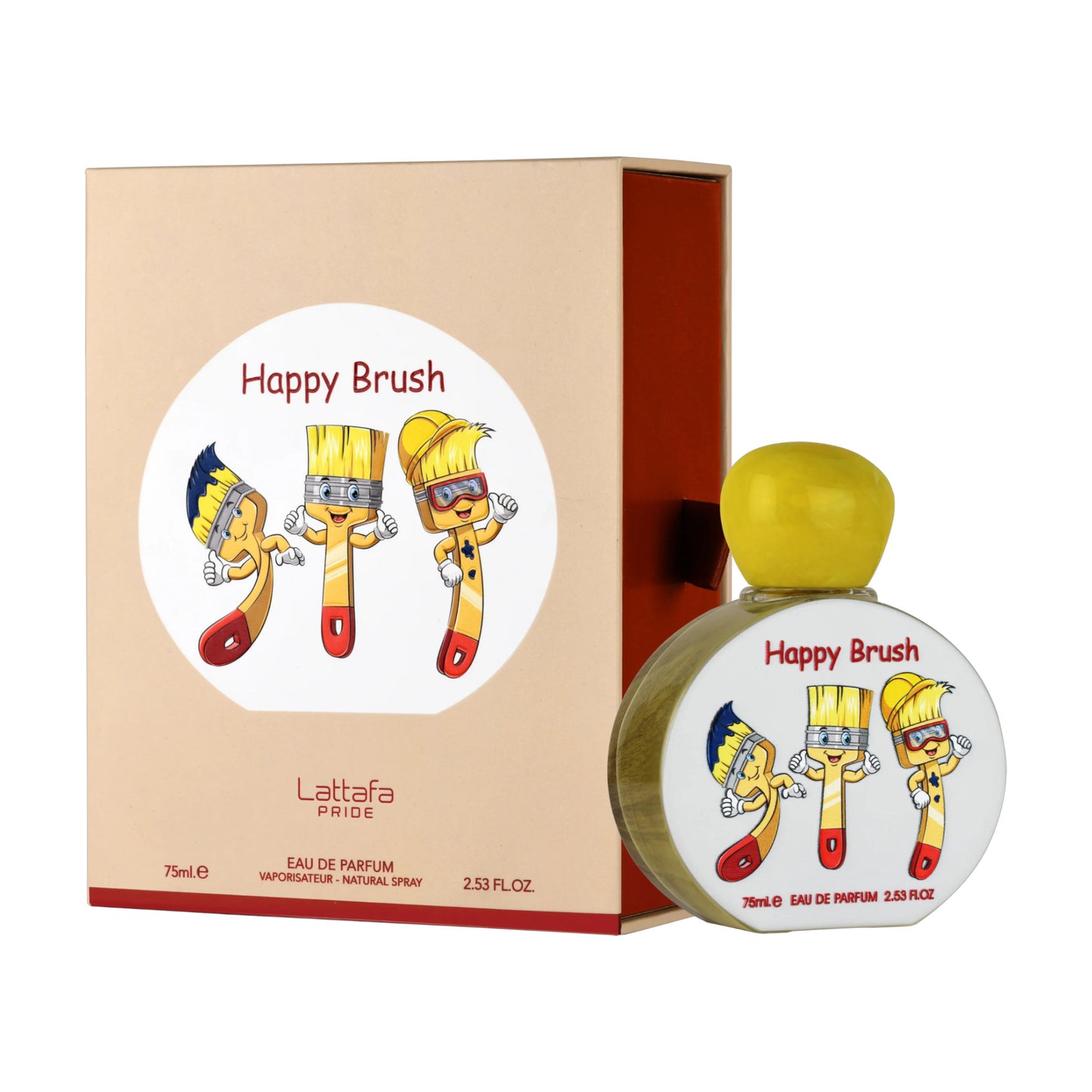 Happy Brush 75ml EDP by Lattafa Pride – Sweet & Fruity Kids' Fragrance Bottle