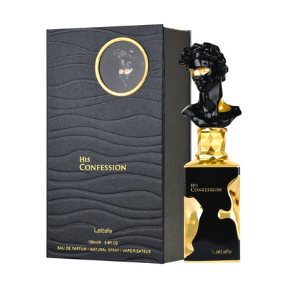 His Confession 100ml EDP By Lattafa – Elegant Perfume Bottle for Men