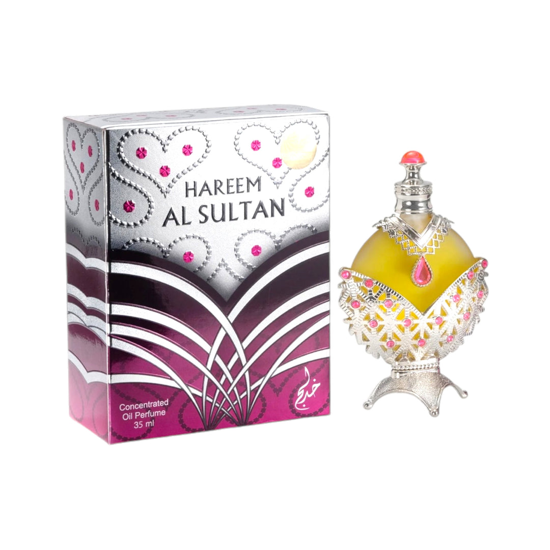 Hareem Al Sultan Silver 35ml Perfume Oil by Khadlaj - Luxurious Floral and Musky Scent