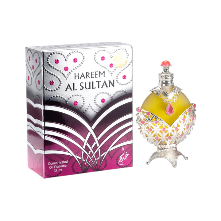 Hareem Al Sultan Silver 35ml Perfume Oil by Khadlaj - Luxurious Floral and Musky Scent