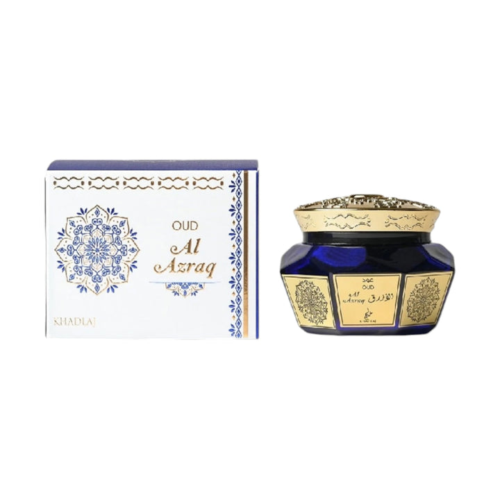 Oud Muattar Al Azraq 40gm Bakhoor by Khadlaj – Elegant and Captivating Fragrance