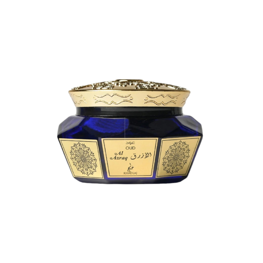 Oud Muattar Al Azraq 40gm Bakhoor by Khadlaj – Elegant and Captivating Fragrance