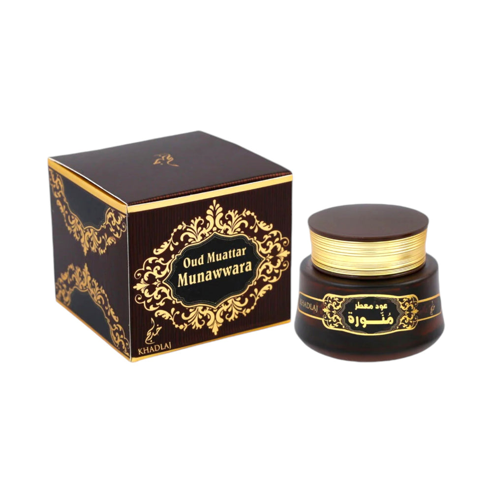 Oud Muattar Munawwara 35g Bakhoor by Khadlaj – Serene and Luxurious Home Fragrance