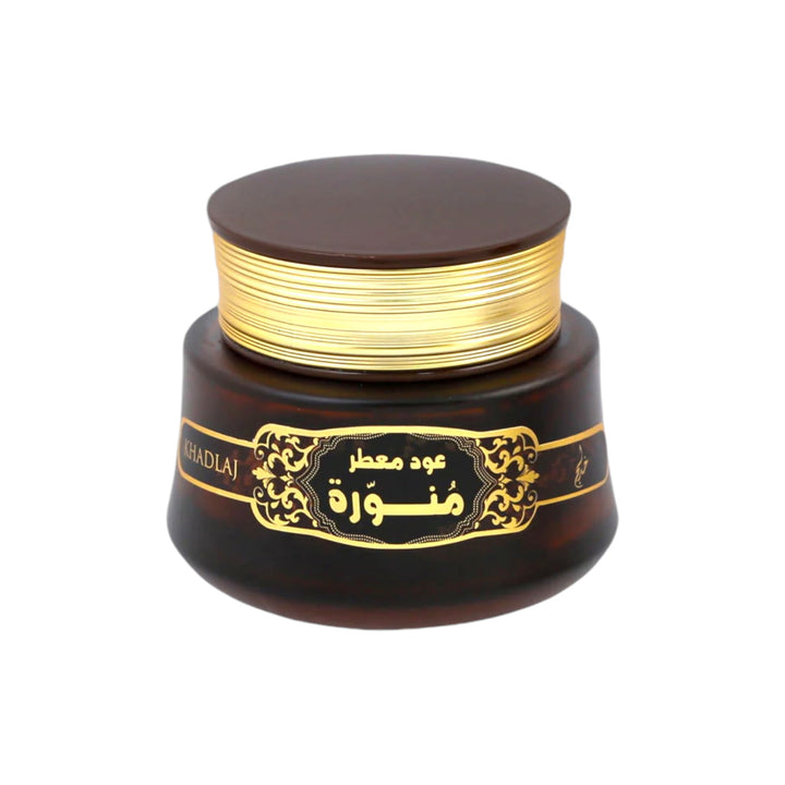 Oud Muattar Munawwara 35g Bakhoor by Khadlaj – Serene and Luxurious Home Fragrance