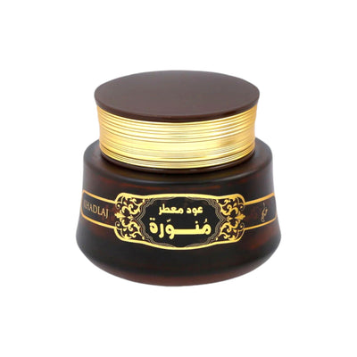 Oud Muattar Munawwara 35g Bakhoor by Khadlaj – Serene and Luxurious Home Fragrance