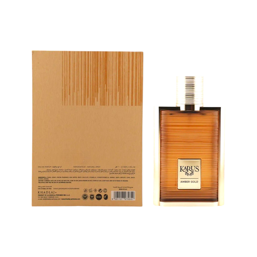 Karus Amber Gold 100ml EDP by Khadlaj – Elegant Fragrance Bottle