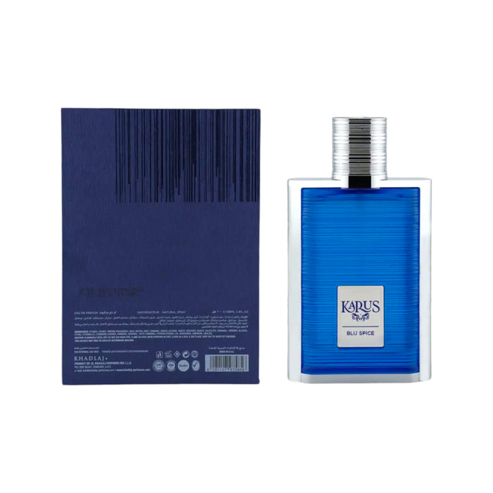 Karus Blu Spice 100ml EDP by Khadlaj – Sophisticated Fragrance Bottle