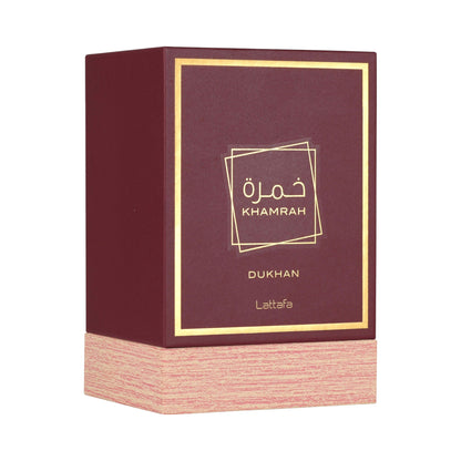 Khamrah Dukhan 100ml EDP by Lattafa – Spicy Smoky Perfume Bottle