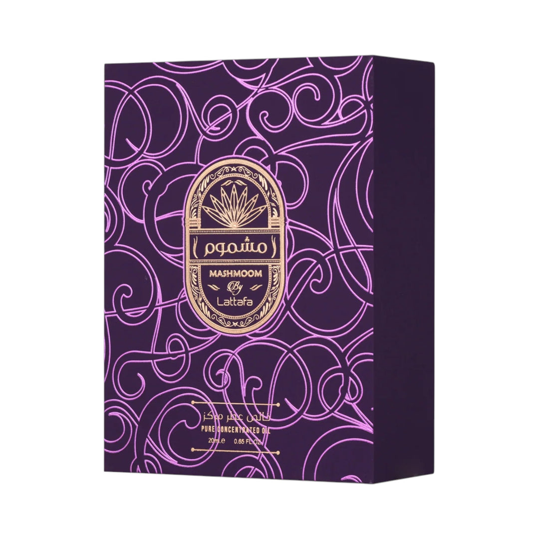 Mashmoom Pure 20ml Concentrated Oil by Lattafa – Rose Caramel Perfume